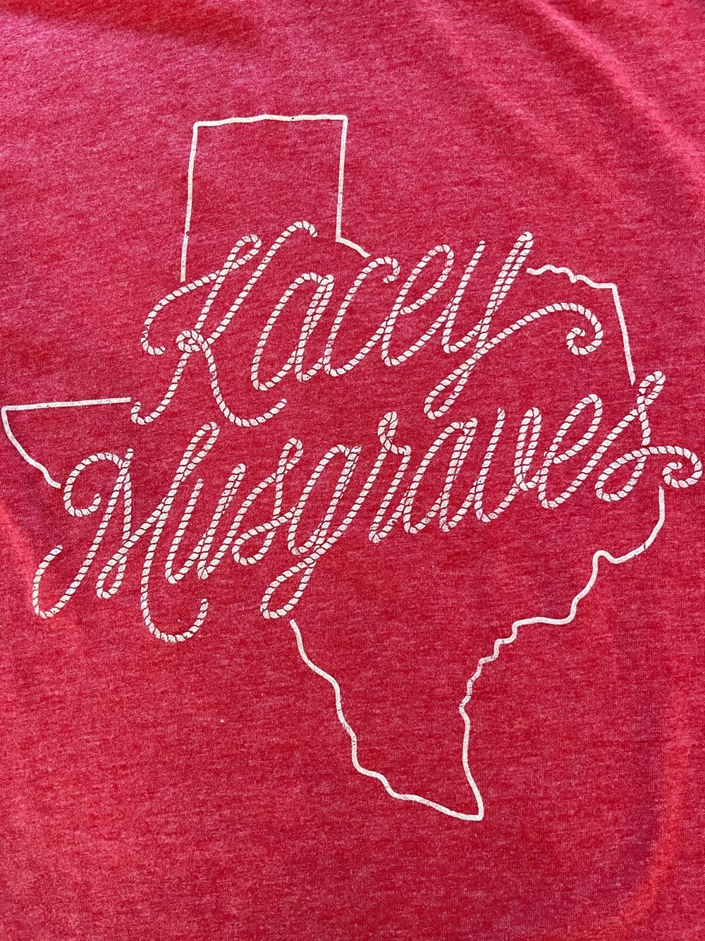 Red 'Kacey Musgraves' Texas Tee